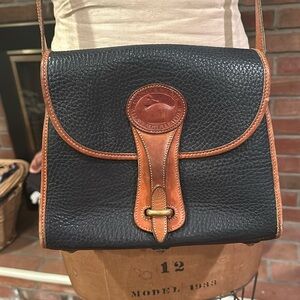 Dooney & Bourke Black and Brown Leather Bag